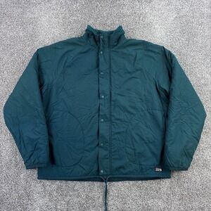 Mountain Hardwear Hicamp Shell Jacket Women's XL Teal Blue Zip Fleece Insulated